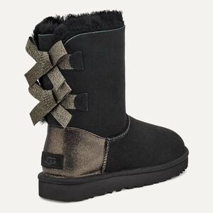 UGG Black Bailey Bow Glitz Boots